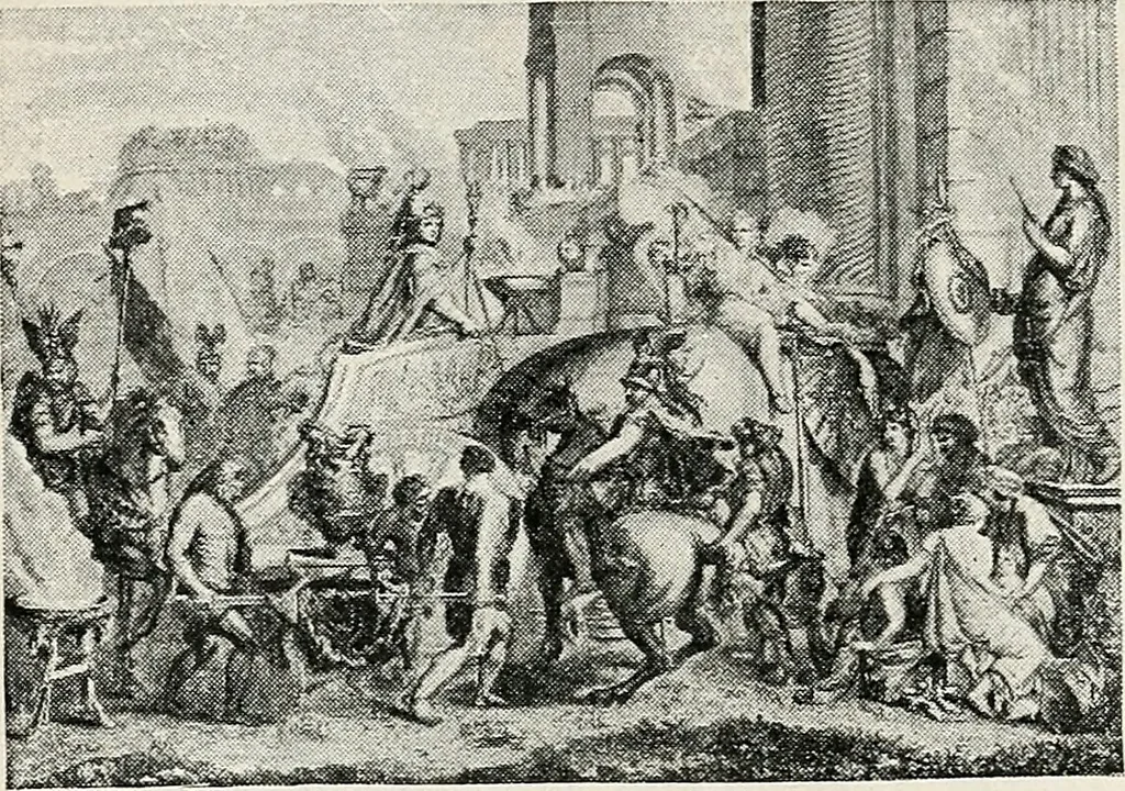 An illustration from Apollo : histoire générale des arts plastiques professée en 1902-1903 à l'École du Louvre, 1907, leaf 279