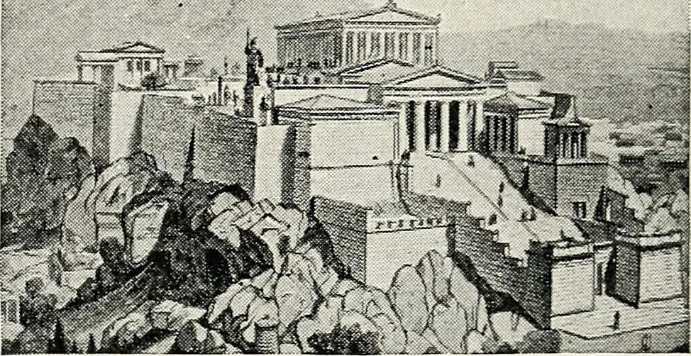 An illustration from Apollo : histoire générale des arts plastiques professée en 1902-1903 à l'École du Louvre, 1907, leaf 58