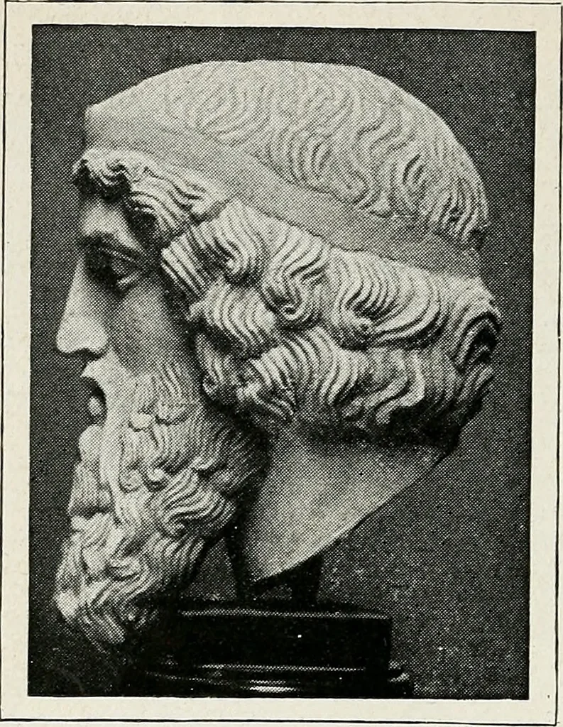An illustration from Apollo : histoire générale des arts plastiques professée en 1902-1903 à l'École du Louvre, 1907, leaf 63