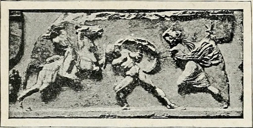 An illustration from Apollo : histoire générale des arts plastiques professée en 1902-1903 à l'École du Louvre, 1907, leaf 73