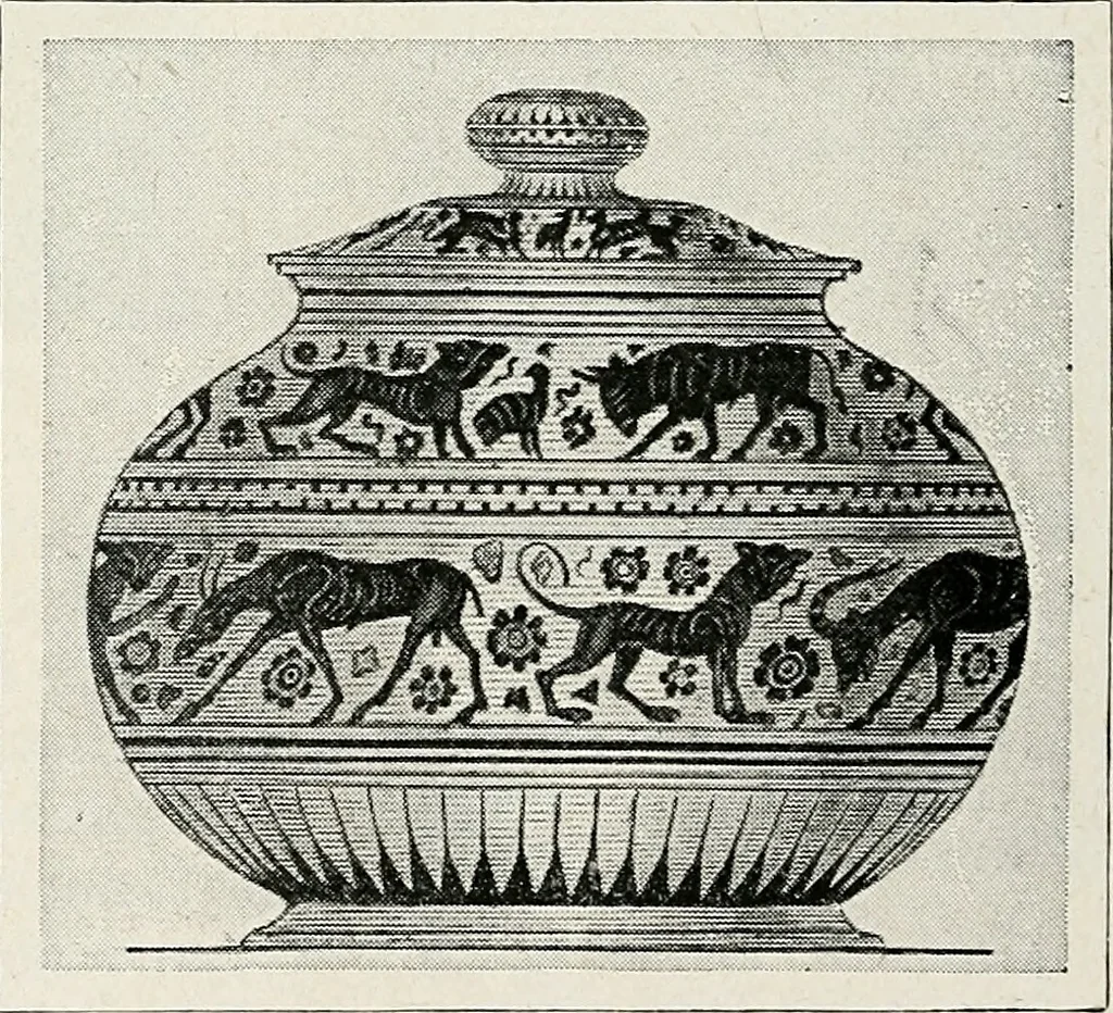 An illustration from Apollo : histoire générale des arts plastiques professée en 1902-1903 à l'École du Louvre, 1907, leaf 87
