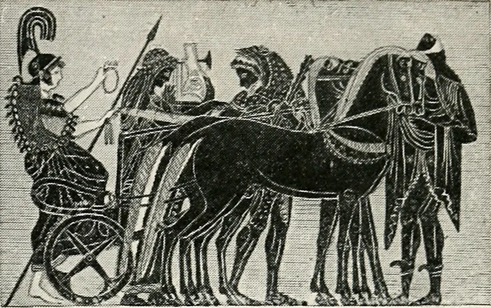 An illustration from Apollo : histoire générale des arts plastiques professée en 1902-1903 à l'École du Louvre, 1907, leaf 88