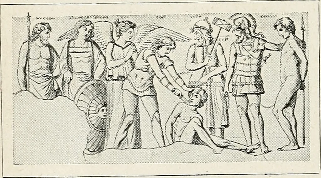 An illustration from Apollo : histoire générale des arts plastiques professée en 1902-1903 à l'École du Louvre, 1907, leaf 95