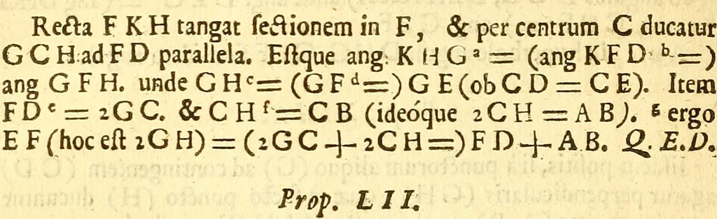 An illustration from Apollonii Conica : methodo nova illustrata, & succinctè demonstrata, 1675, leaf 113