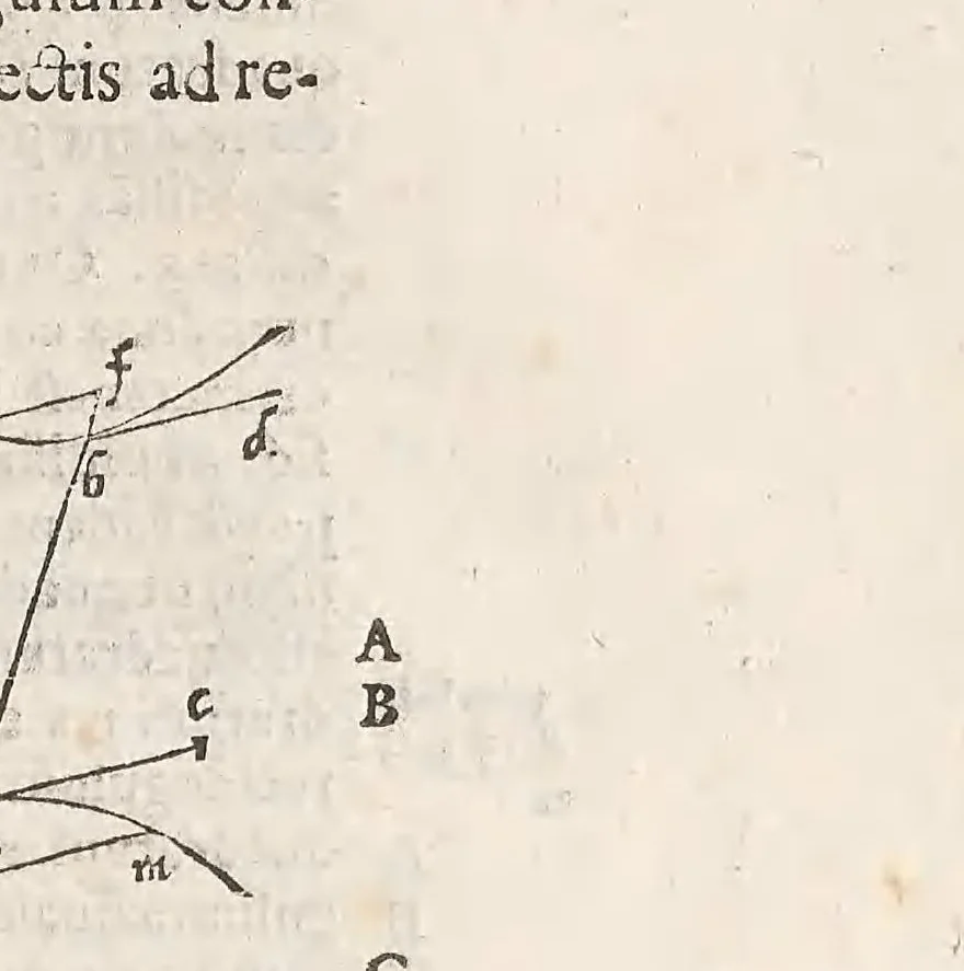 An illustration from Apollonii Pergæi Conicorum libri quattuor, 1566, leaf 177