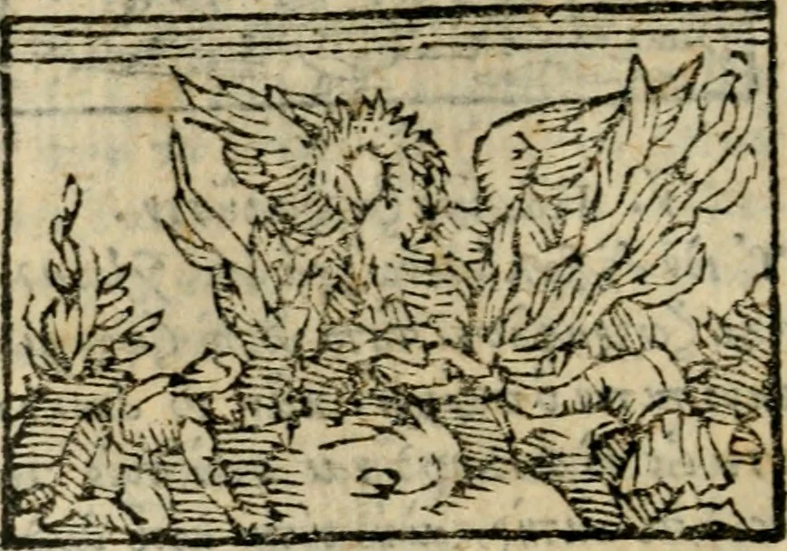 An illustration from Horou Apollonos Neiloou Hieroglyphika eklekta = Hori Apollinis Selecta hieroglyphica : imagines vero cum priuilegio, 1599, leaf 101