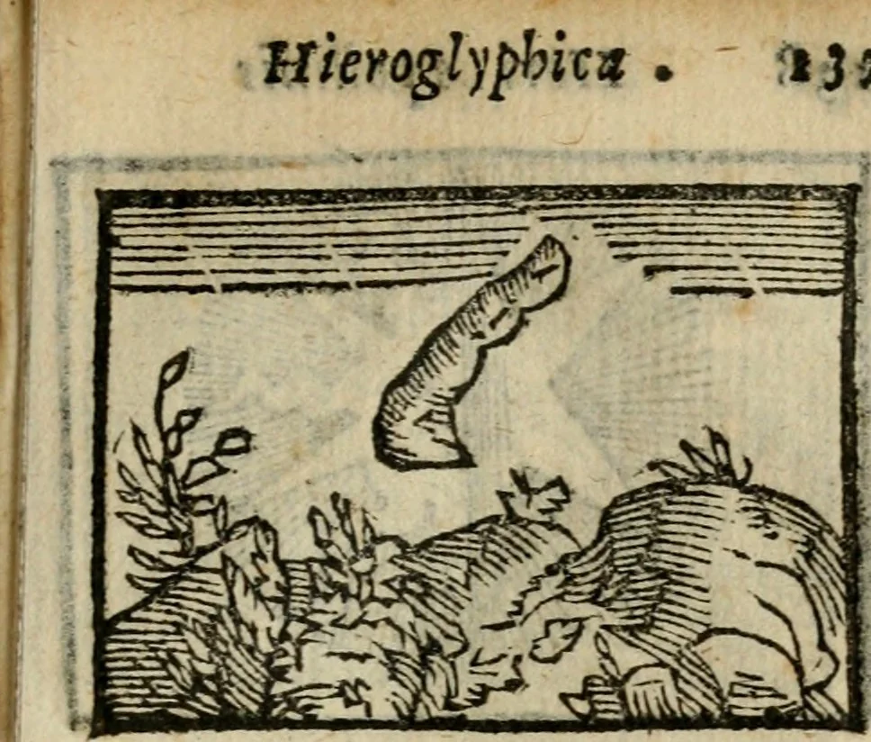 An illustration from Horou Apollonos Neiloou Hieroglyphika eklekta = Hori Apollinis Selecta hieroglyphica : imagines vero cum priuilegio, 1599, leaf 138