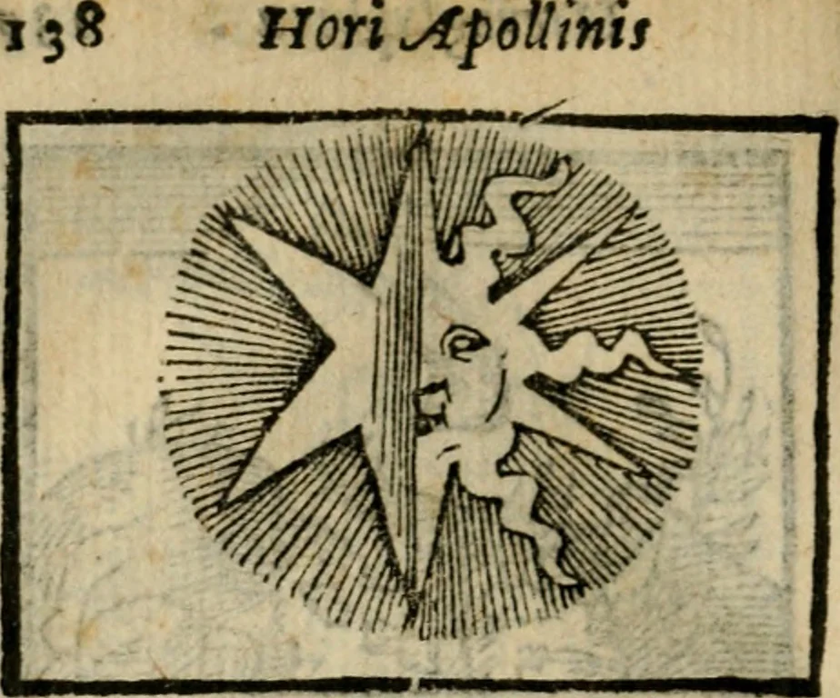 An illustration from Horou Apollonos Neiloou Hieroglyphika eklekta = Hori Apollinis Selecta hieroglyphica : imagines vero cum priuilegio, 1599, leaf 139