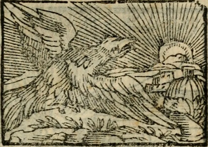 An illustration from Horou Apollonos Neiloou Hieroglyphika eklekta = Hori Apollinis Selecta hieroglyphica : imagines vero cum priuilegio, 1599, leaf 140