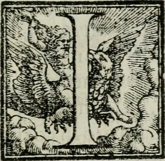 An illustration from Apologia de gli Academici di Banchi di Roma : Contra M. Lodovico Castelvetro da Modena. Informa d'uno Spaccio di Maestro Pasquino. Con alcune operette, del predella, del bvratto, di ser pedocco. In difesa de la seguente Canzone del Commendatore, 1558, leaf 26