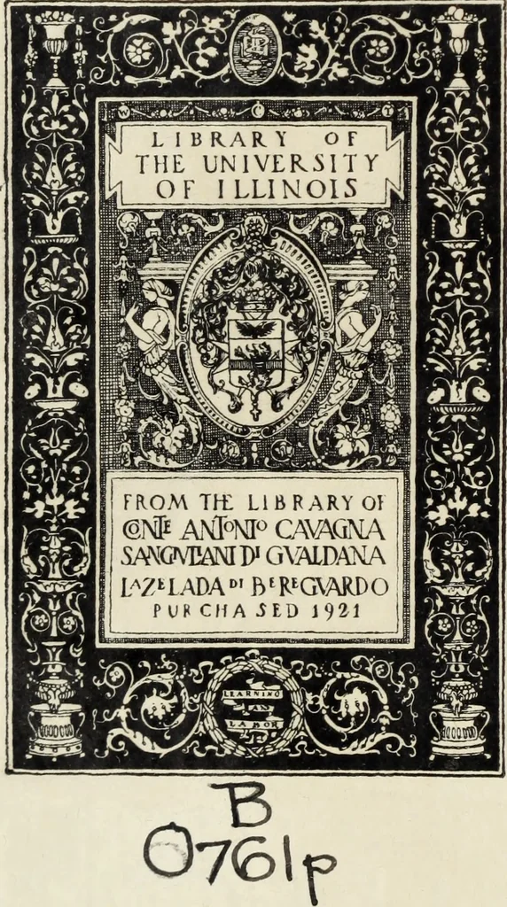 An illustration from Apologia in difesa del Cavaliere Conte Sertorio Orsato contra le censure dell'autore del Museo Veronese, 1752, leaf 1