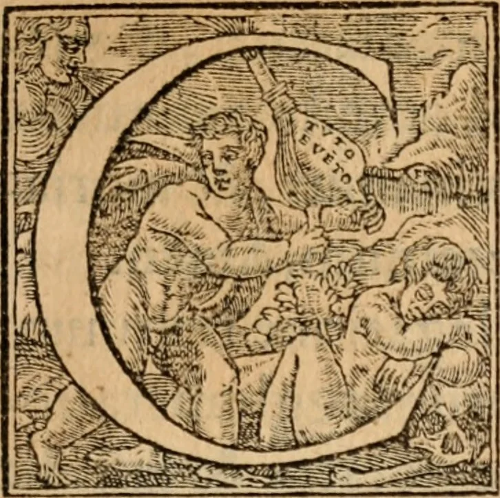 An illustration from Apologia libri de reditibvs ecclesiasticis, a Martino ab Azpilcueta. Super c. ultimo XVI. q. I. sermone primùm Hispano compositi, & ab eodem postea Latinitate donati: aduersus N. in nonnullis ei contradicentem, 1575, leaf 16
