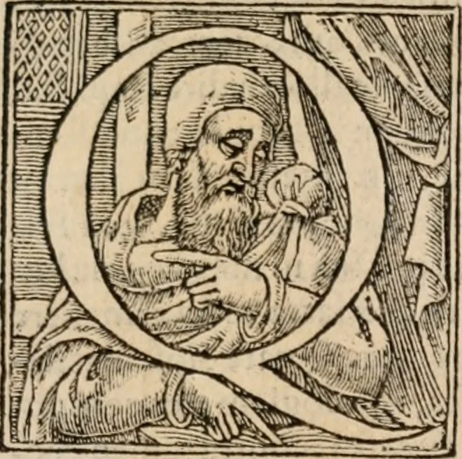 An illustration from Apologia libri de reditibvs ecclesiasticis, a Martino ab Azpilcueta. Super c. ultimo XVI. q. I. sermone primùm Hispano compositi, & ab eodem postea Latinitate donati: aduersus N. in nonnullis ei contradicentem, 1575, leaf 206