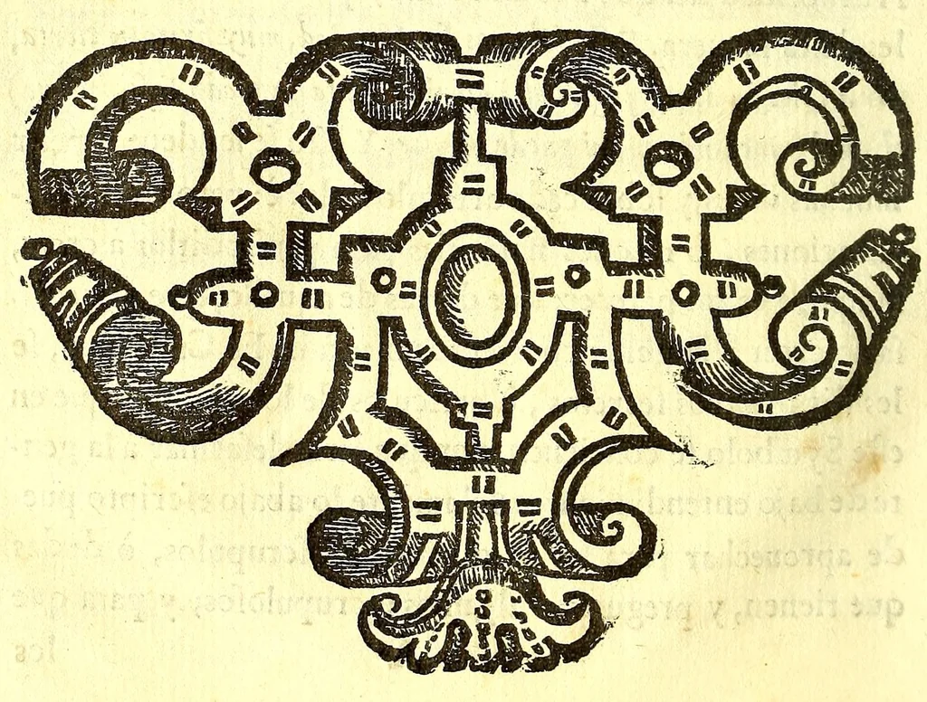 An illustration from Apologia, y declaracion en dialogos en la lengua mexicana, del symbolo de San Athanasio, y confessionario breve., 1653, leaf 8