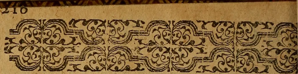 An illustration from Apologie ou defense de l'honorable sentence & tres-juste execution de defuncte Marie Steuard derniere Royne d'Ecosse : Enrichie de plusieurs exemples par comparaisons & diverses histoires d'empereurs, rois & papes ci devant aduenues : Auec les opinions d'hommes entendus en tel cas ... Ensemble aussi la response à certaines obiections ... Aprez la fin du liure sont adioustées les copies des lettres, actes & articles, qui servent à découuir & à bien verifier la trahison de ladite Royne d'Ecosse &c ..., 1588, leaf 233