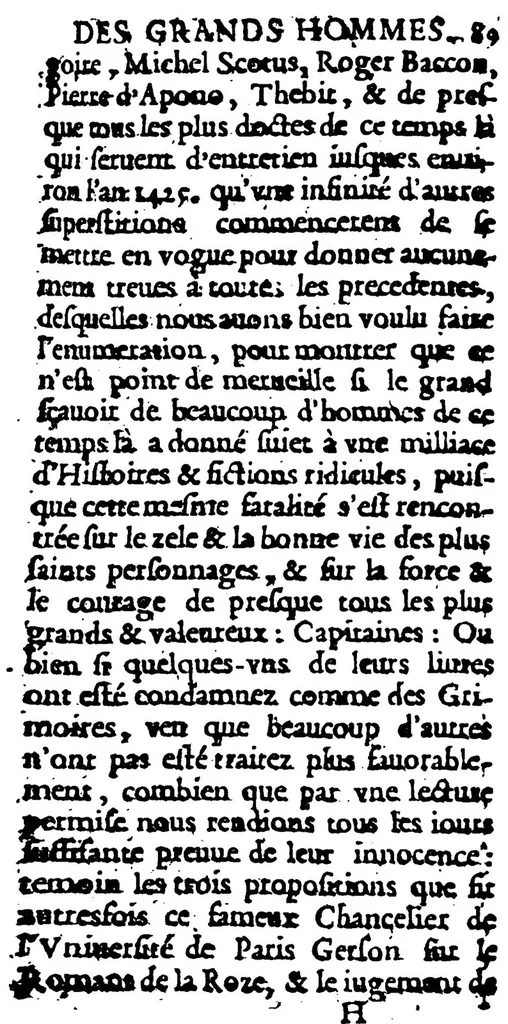 An illustration from Apologie pour tous les grands hommes qui ont este accusez de magie, 1669, leaf 132