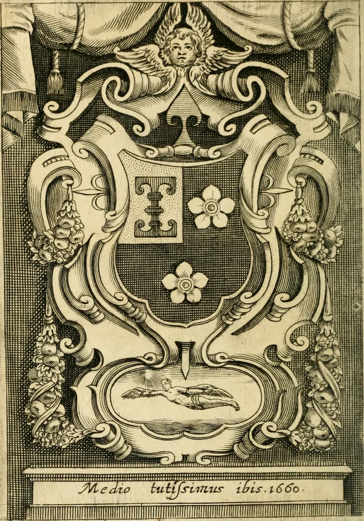 An illustration from Apologie povr tovs les grands personnages qui ont esté faussement soupçonnez de magie, 1625, leaf 7