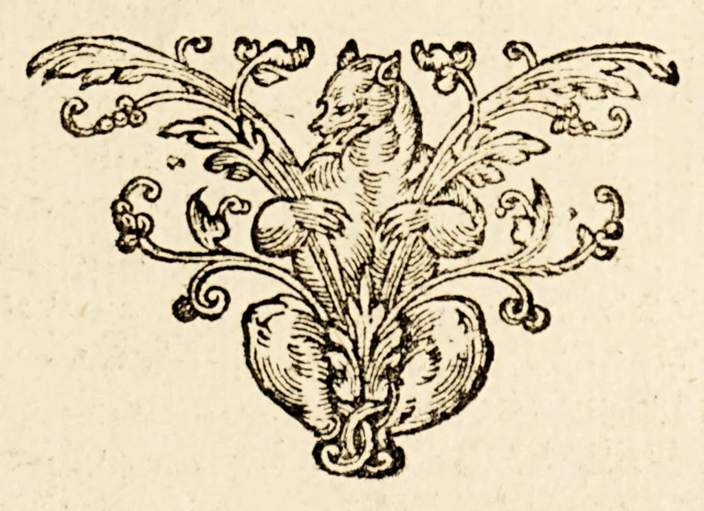 An illustration from Apologus vanden krijch der gansen, met de vossen,, 1622, leaf 19