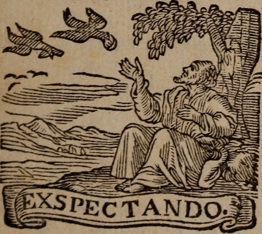 An illustration from Apophthegmatum, Ex optimis utriusque Linguae Scriptoribus collectorum, Libri Octo, 1671, leaf 8