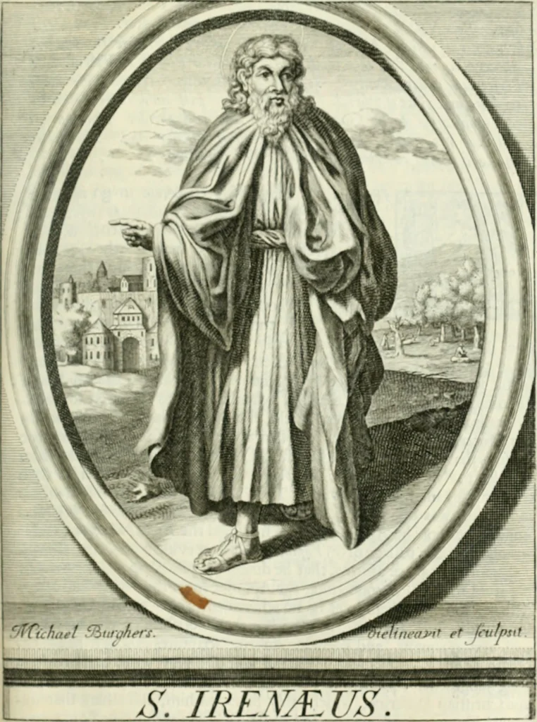 An illustration from Apostolici : or the history of the lives, acts, death and martyrdoms of those who were contemporary with, or immediately succeeded the Apostles : as also the most eminent of the Primitive Fathers for the first three hundred years to which is added, a chronology of the three first ages of the church, 1682, leaf 232