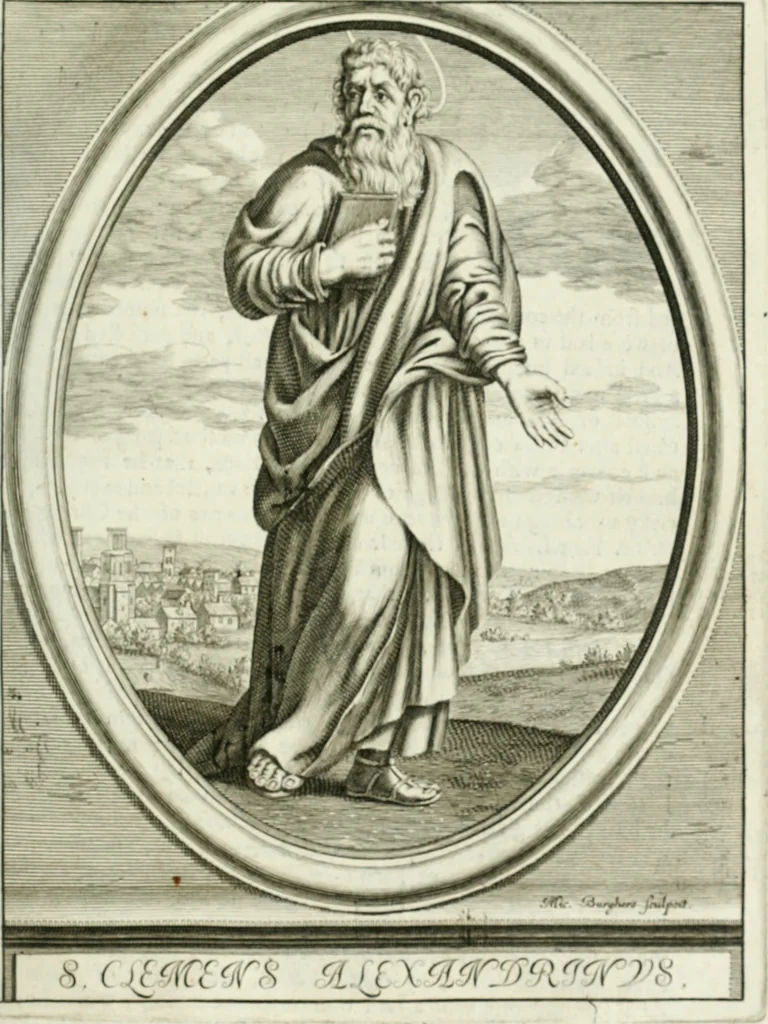 An illustration from Apostolici : or the history of the lives, acts, death and martyrdoms of those who were contemporary with, or immediately succeeded the Apostles : as also the most eminent of the Primitive Fathers for the first three hundred years to which is added, a chronology of the three first ages of the church, 1682, leaf 264