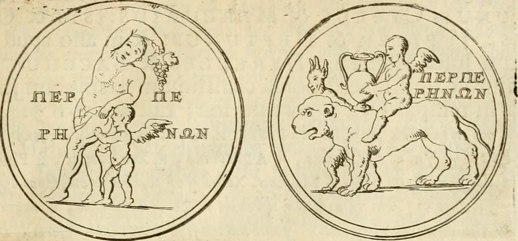 An illustration from Apotheosis vel consecratio Homeri, sive, Lapis antiquissimus in quo poëtarum principis Homeri consecratio sculpta est, 1683, leaf 204