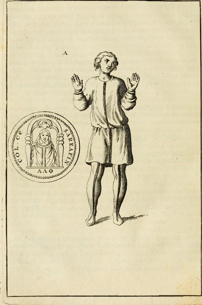 An illustration from Apotheosis vel consecratio Homeri, sive, Lapis antiquissimus in quo poëtarum principis Homeri consecratio sculpta est, 1683, leaf 221