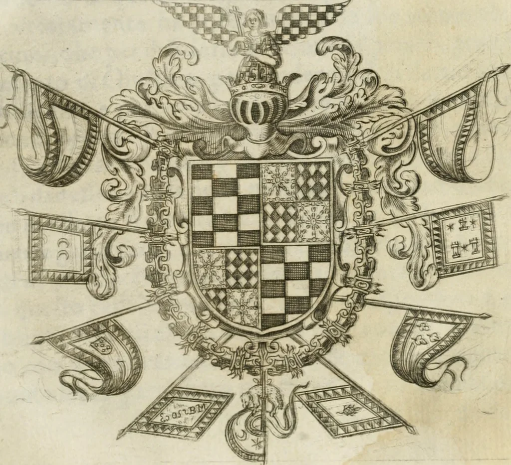 An illustration from Apparato della festività del glorioso S. Giouan Battista : fatto dal fedelissimo popolo napolitano à 23. di giugno 1624, all' Eccellenza del signor d. Antonio Alvarez di Toledo, duca d'Alba, vicere nel regno, 1624, leaf 4