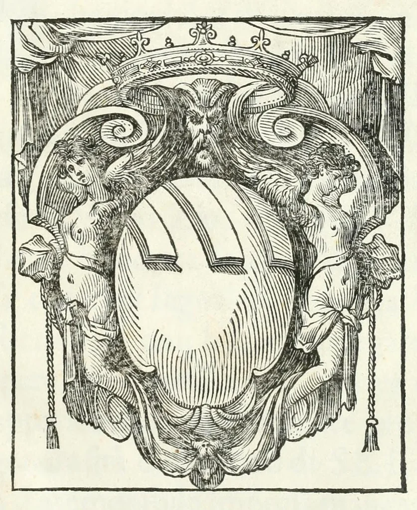 An illustration from Apparato fvnebre dell'anniversario à Gregorio XV : celebrato in Bologna à XXIV. di lvglio M. DC. XXIV dall'illustrissimo & reuerendiss. sig. cardinale Lvdovisi, 1624, leaf 5