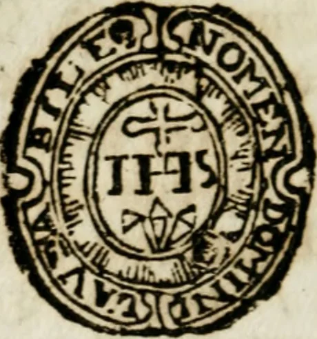 An illustration from Apparatus sacri honoris primo carmelitarum discalceatorum parenti seraphicæ virginis ac matris Theresiæ à Jesu filio primogenito S. Joanni à Cruce : post ejus solemnem in Vaticani colle apotheosin adornatus, a devotissimo filiorum suorum Collegio Augustano, 1727, leaf 111