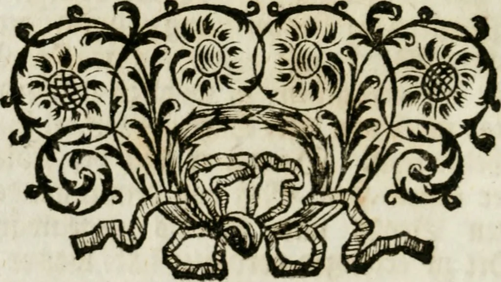 An illustration from Apparatus sacri honoris primo carmelitarum discalceatorum parenti seraphicæ virginis ac matris Theresiæ à Jesu filio primogenito S. Joanni à Cruce : post ejus solemnem in Vaticani colle apotheosin adornatus, a devotissimo filiorum suorum Collegio Augustano, 1727, leaf 33