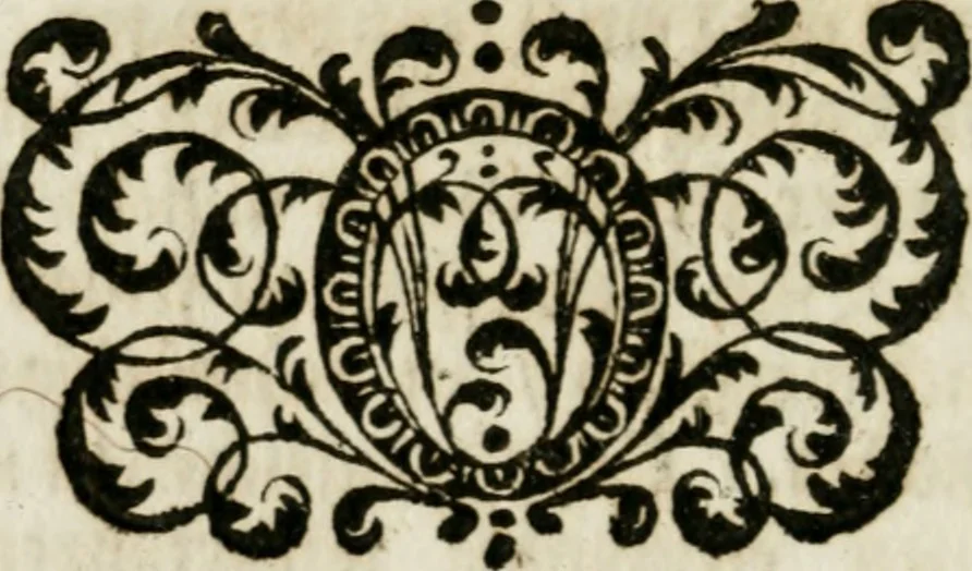 An illustration from Apparatus sacri honoris primo carmelitarum discalceatorum parenti seraphicæ virginis ac matris Theresiæ à Jesu filio primogenito S. Joanni à Cruce : post ejus solemnem in Vaticani colle apotheosin adornatus, a devotissimo filiorum suorum Collegio Augustano, 1727, leaf 45