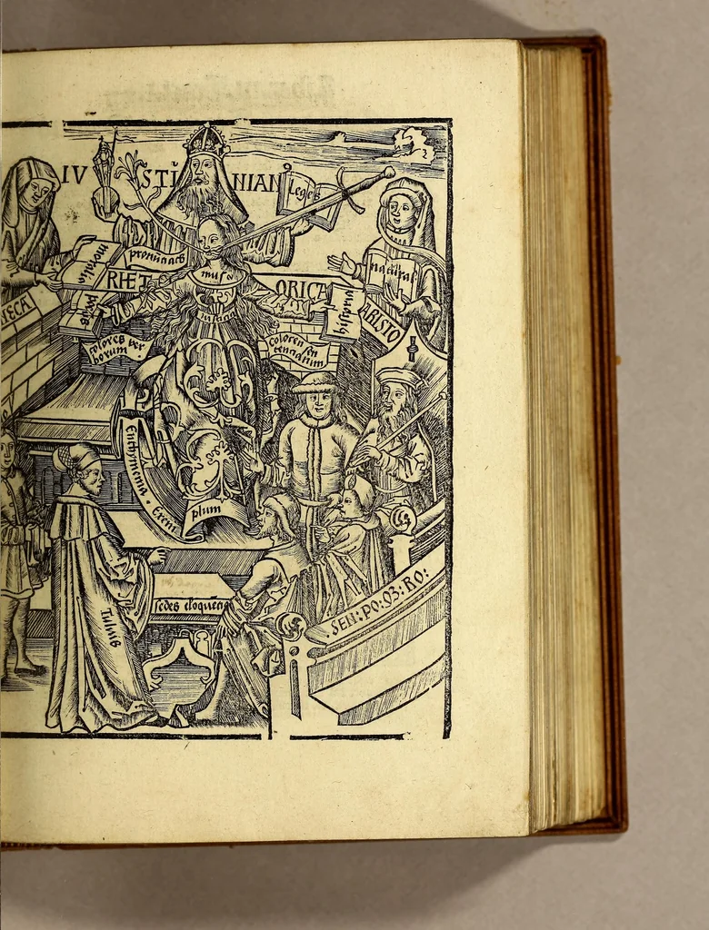 An illustration from Appe[n]dix matheseos in Margarita[m] philosophica[m] ., 1512, leaf 127
