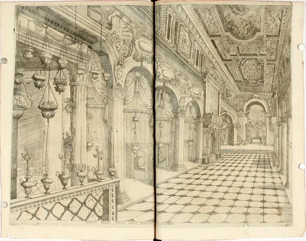 An illustration from Applausi di Firenze per la canonizzazione di s. Filippo Benizi, propagatore dell' Ordine de' Serui di Maria Vergine, 1672, leaf 41