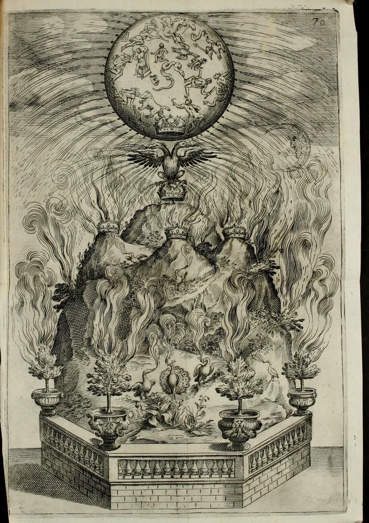 An illustration from Applavsi festivi fatti in Roma per l'elezzione di Ferdinando III. al regno de' romani dal ser.mo princ. Mavrizio card. di Savoia, 1637, leaf 93
