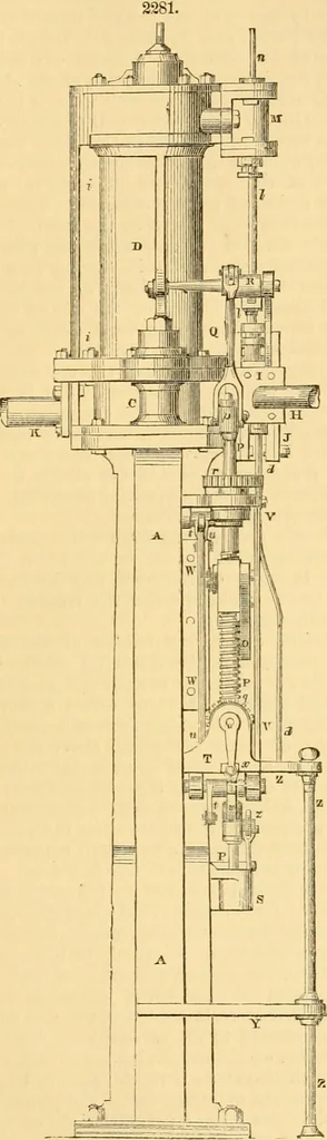 An illustration from Appletons' cyclopaedia of applied mechanics: a dictionary of mechanical engineering and the mechanical arts, 1880, leaf 100