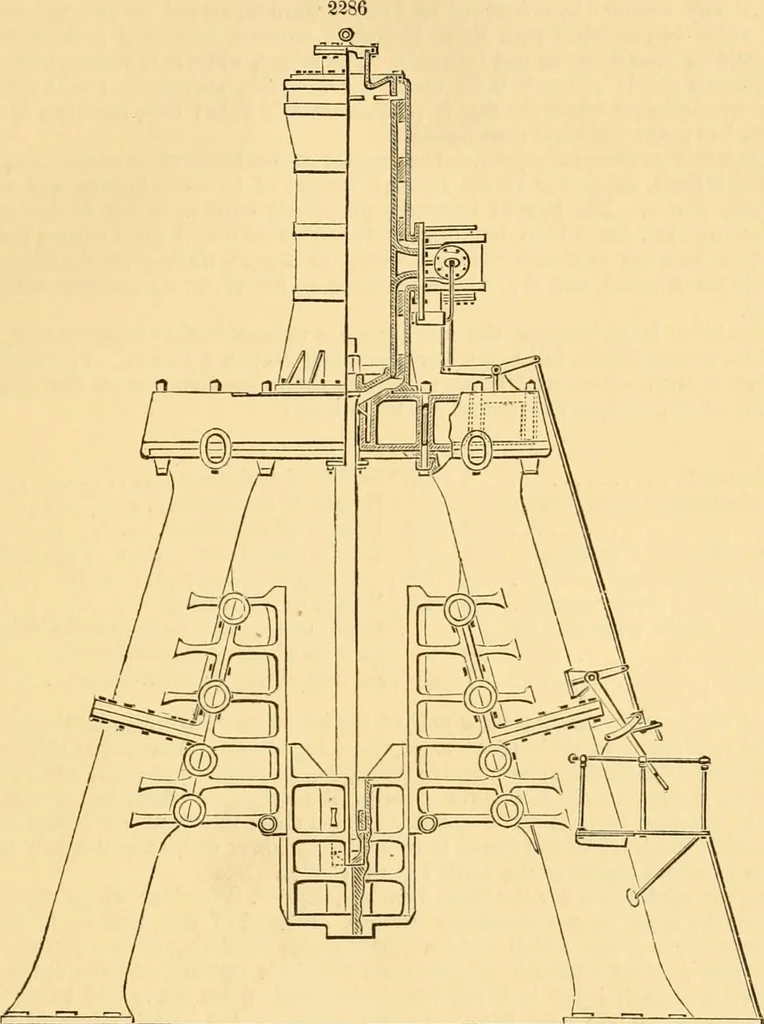 An illustration from Appletons' cyclopaedia of applied mechanics: a dictionary of mechanical engineering and the mechanical arts, 1880, leaf 104