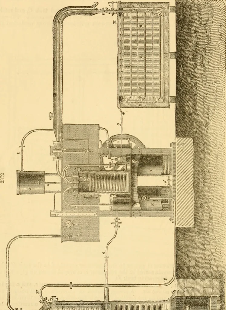 An illustration from Appletons' cyclopaedia of applied mechanics: a dictionary of mechanical engineering and the mechanical arts, 1880, leaf 151