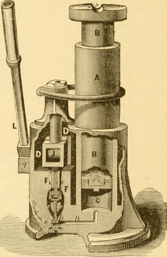 An illustration from Appletons' cyclopaedia of applied mechanics: a dictionary of mechanical engineering and the mechanical arts, 1880, leaf 217