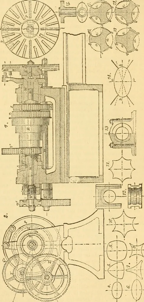 An illustration from Appletons' cyclopaedia of applied mechanics: a dictionary of mechanical engineering and the mechanical arts, 1880, leaf 260