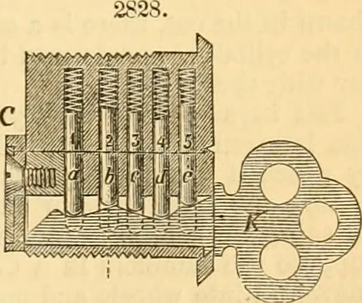 An illustration from Appletons' cyclopaedia of applied mechanics: a dictionary of mechanical engineering and the mechanical arts, 1880, leaf 312
