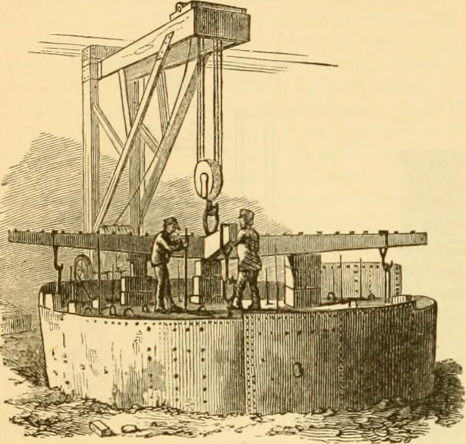 An illustration from Appletons' cyclopaedia of applied mechanics: a dictionary of mechanical engineering and the mechanical arts, 1880, leaf 475