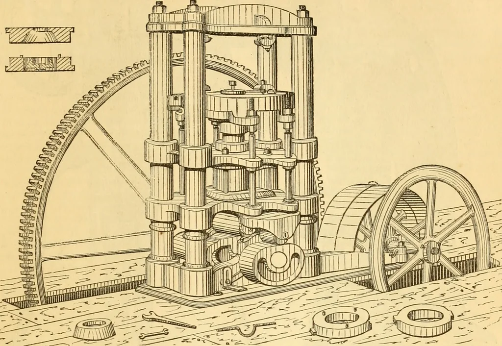 An illustration from Appletons' cyclopaedia of applied mechanics: a dictionary of mechanical engineering and the mechanical arts, 1880, leaf 594