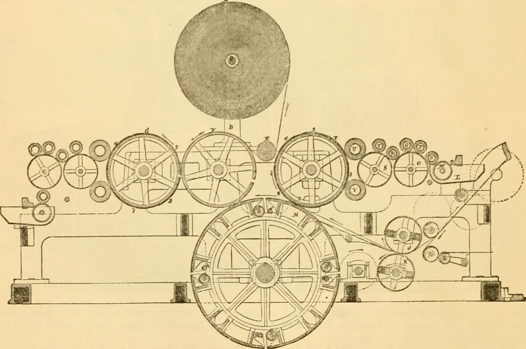 An illustration from Appletons' cyclopaedia of applied mechanics: a dictionary of mechanical engineering and the mechanical arts, 1880, leaf 603