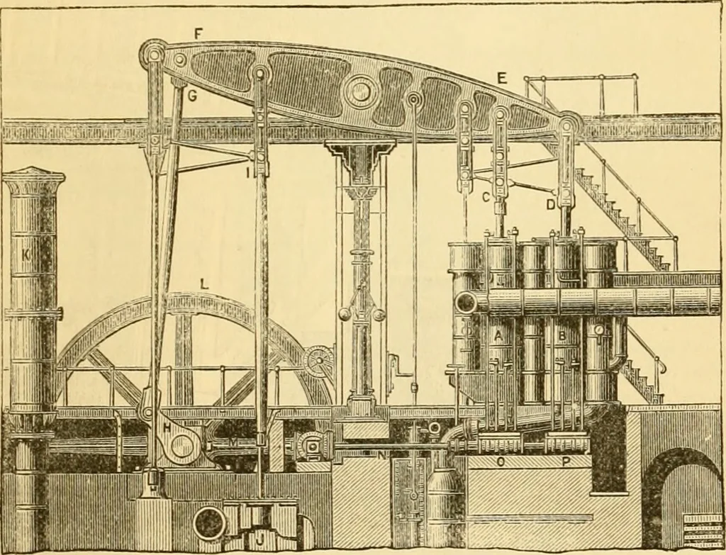 An illustration from Appletons' cyclopaedia of applied mechanics: a dictionary of mechanical engineering and the mechanical arts, 1880, leaf 618