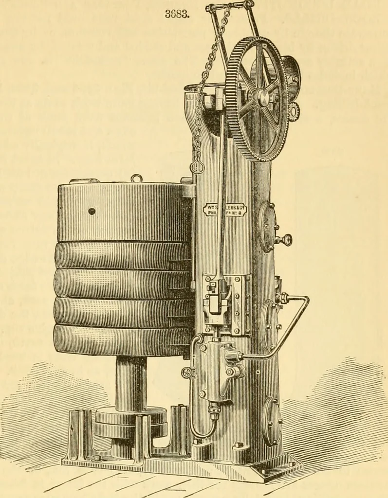 An illustration from Appletons' cyclopaedia of applied mechanics: a dictionary of mechanical engineering and the mechanical arts, 1880, leaf 704