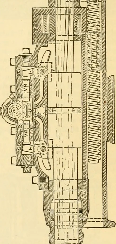 An illustration from Appletons' cyclopaedia of applied mechanics: a dictionary of mechanical engineering and the mechanical arts, 1880, leaf 712