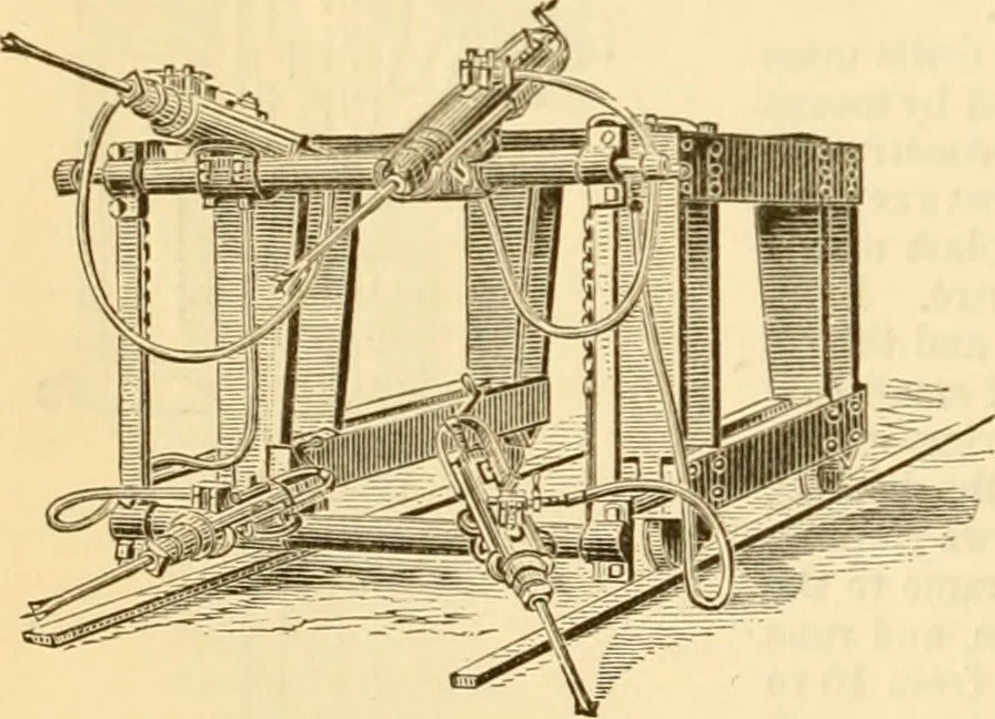An illustration from Appletons' cyclopaedia of applied mechanics: a dictionary of mechanical engineering and the mechanical arts, 1880, leaf 713
