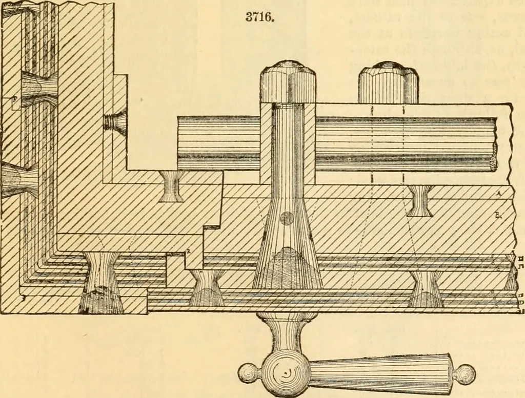 An illustration from Appletons' cyclopaedia of applied mechanics: a dictionary of mechanical engineering and the mechanical arts, 1880, leaf 720