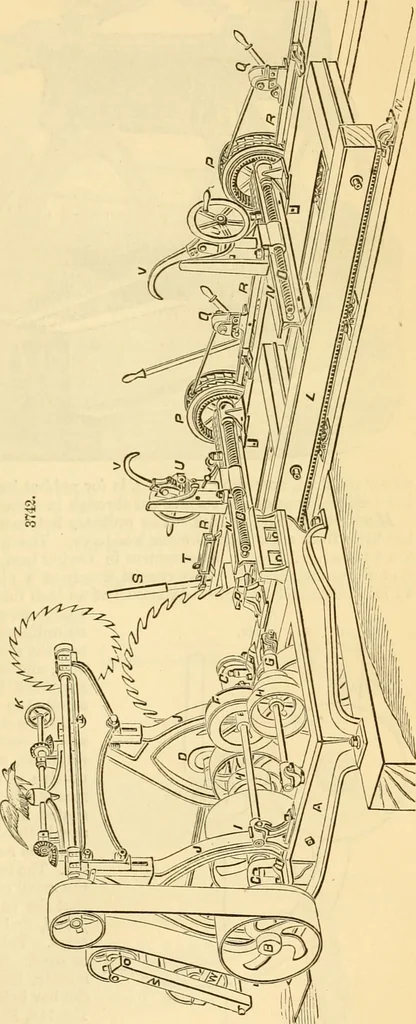 An illustration from Appletons' cyclopaedia of applied mechanics: a dictionary of mechanical engineering and the mechanical arts, 1880, leaf 736